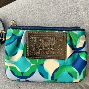 Coach Poppy Multicolor Wristlet
